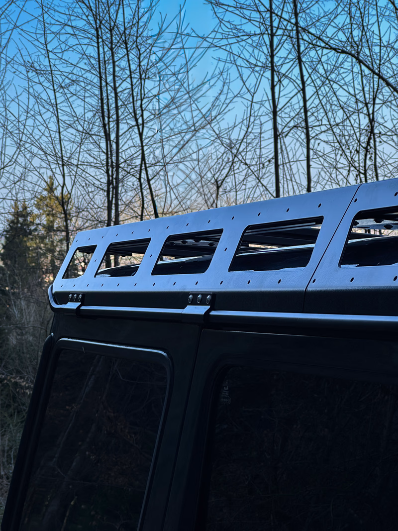 Walger Works roof rack rail system close-up